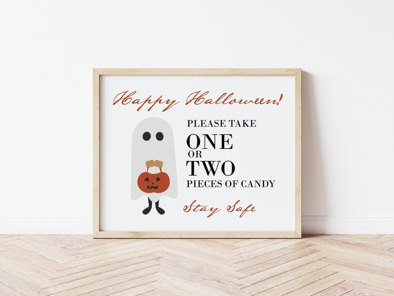Trick or Treat Sign Printable INSTANT DOWNLOAD 8x10 - Etsy