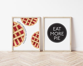 Pi Day Party Schilder zum Ausdrucken - SOFORTIGER DOWNLOAD - Nicht bearbeitbarer Text - Pi, Pie, Dekorationen, Schilder, Willkommen, Bild, Kuchen, Dessert, Pizza