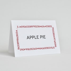 Afdrukbare voedseltenten Pi Day Party - INSTANT DOWNLOAD - Niet-bewerkbare tekst - Inclusief blanco kaarten - Pi Night, Taart, decoraties, kaarten