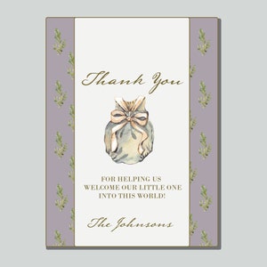 Newborn Thank You Tag for Labor and Delivery Nurses and Midwives - INSTANT DOWNLOAD - EDITABLE Text - Printable, Doctor, Gift, Midwife, Baby