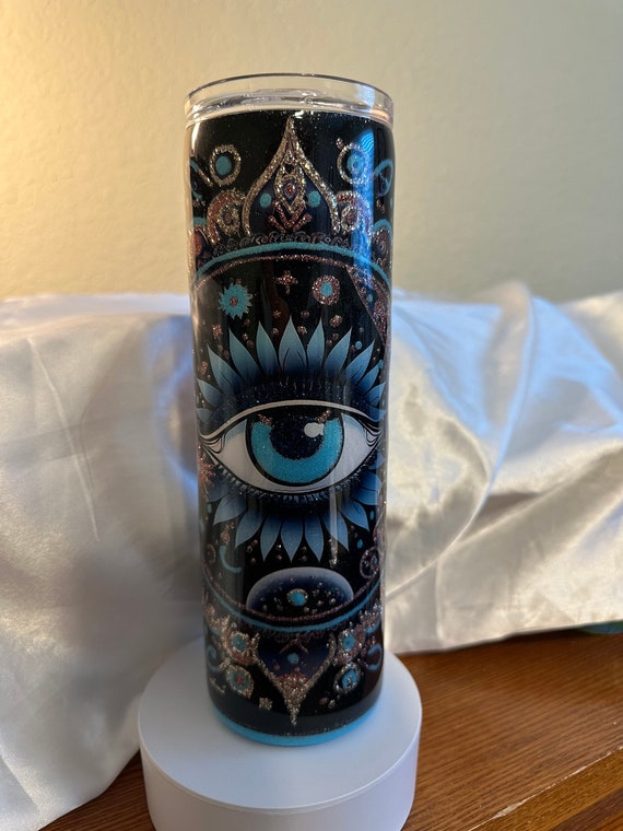Mystical Eye Glitter Tumbler: Unique Work of Art