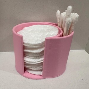 Cotton Pad & Q Tip Holder (Fully 3D Printed)