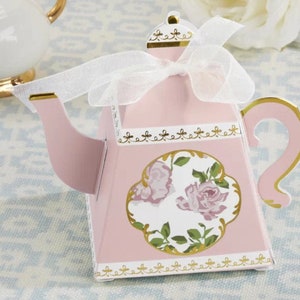 Whimsy Teapot Candy Boxes, Perfect for Wedding Favors or the perfect TeaTime Party Candy or Tea Holder. Birthday party favors, girls, women