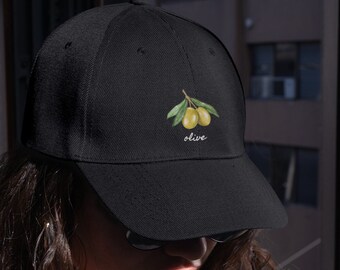Chapeau papa OLIVE | Aquarelle simple et minimaliste
