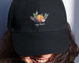 Chapeau pour papa VEG HEAD | Aquarelle simple et minimaliste