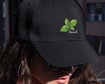 Chapeau pour papa BASILIC | Aquarelle simple et minimaliste