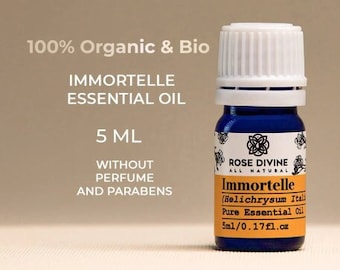 Pure Immortelle Essential Oil for Aromatherapy and Skin Care (Helichrysum Italicum Oil)