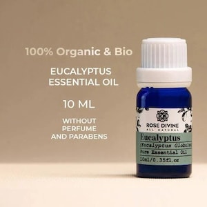 Óleo essencial de eucalipto puro para aromaterapia e cuidados com a pele (Eucalyptus Globulus)