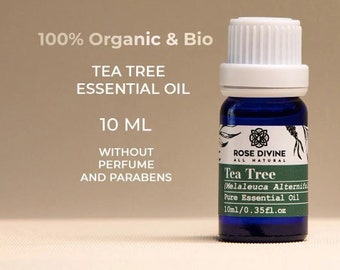 Pure Tea Tree Essential Oil for Aromatherapy and Skin Care (Melaleuca Alternifolia)