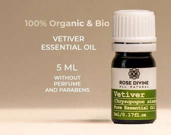 Pure Vetiver Oil Essential Oil for Aromatherapy and Skin Care (Chrysopogon Zizanioides)