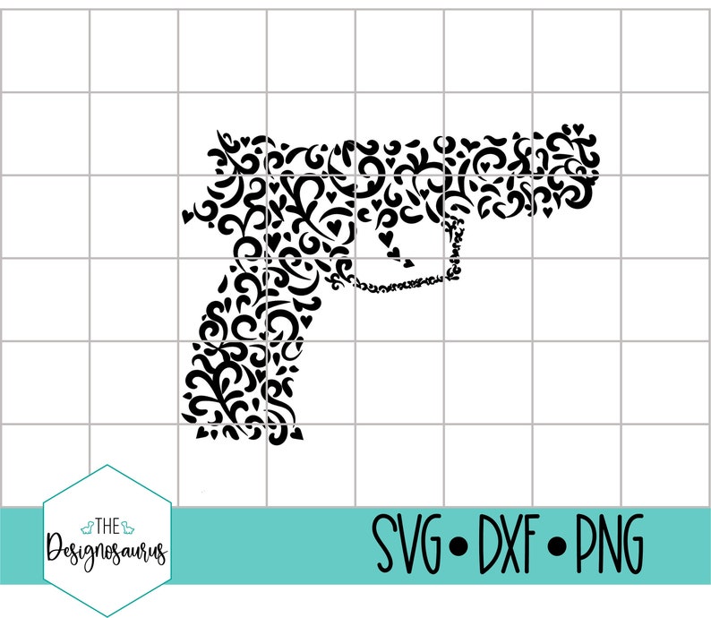 Gun Svg Girl, Pistol Svg, 2a Svg, Gun Decal Svg, Vintage Gun Svg, Clip Art Cricut File, Outline