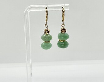Gemstone Earrings | Aventurine Earrings | Quartz Earrings | Dangle Earrings