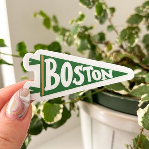 Boston Celtics Green Pennant Flag Sticker