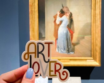 Art Lover Sticker Design, Boho colors