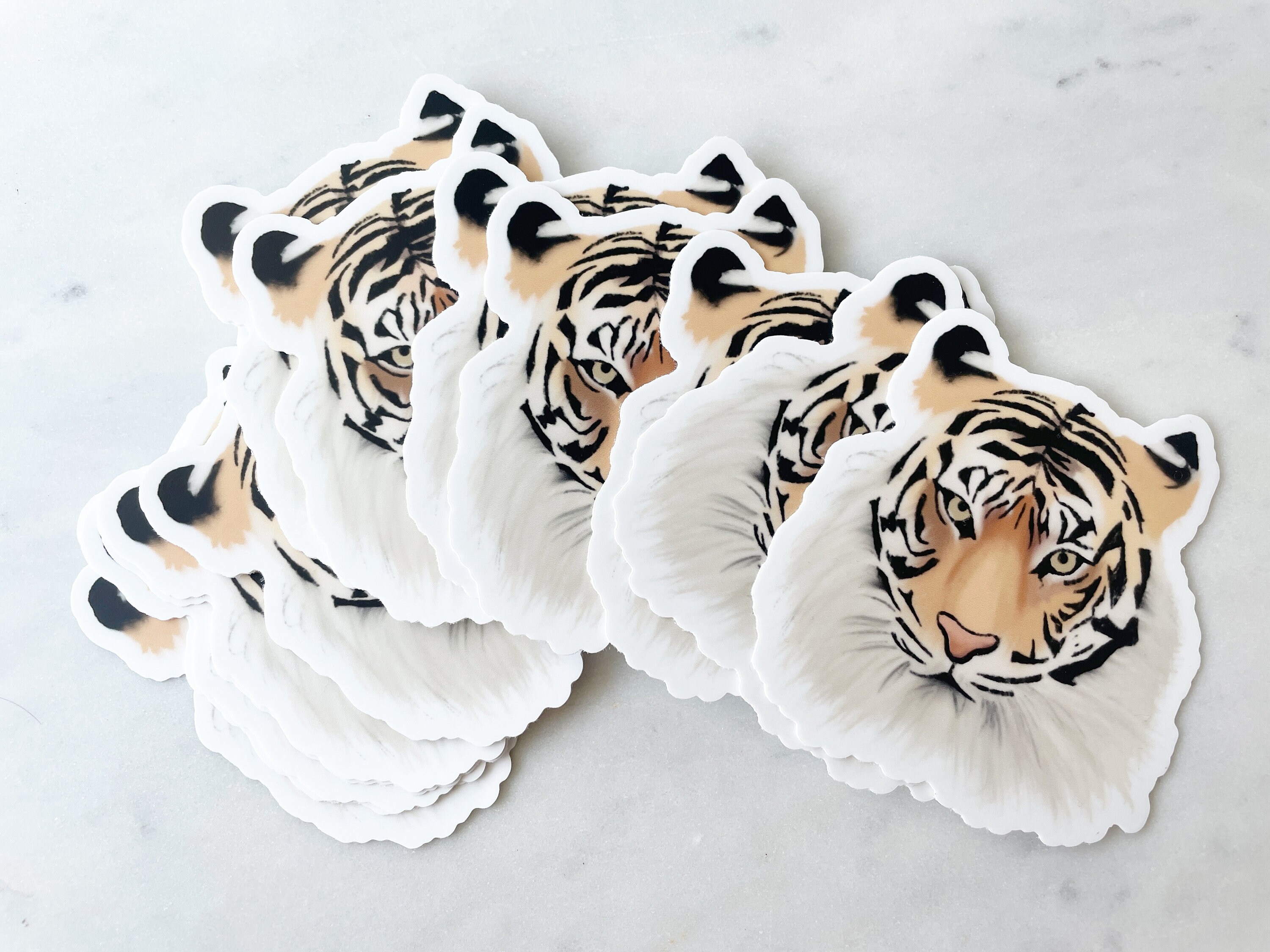 Realistic Bengal Tiger Sticker - Etsy