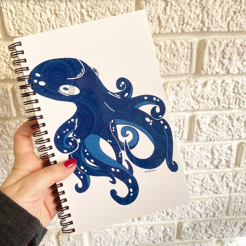 Octopus Notebook - Etsy