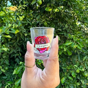 Chingona Rose | Shot Glass | Gift