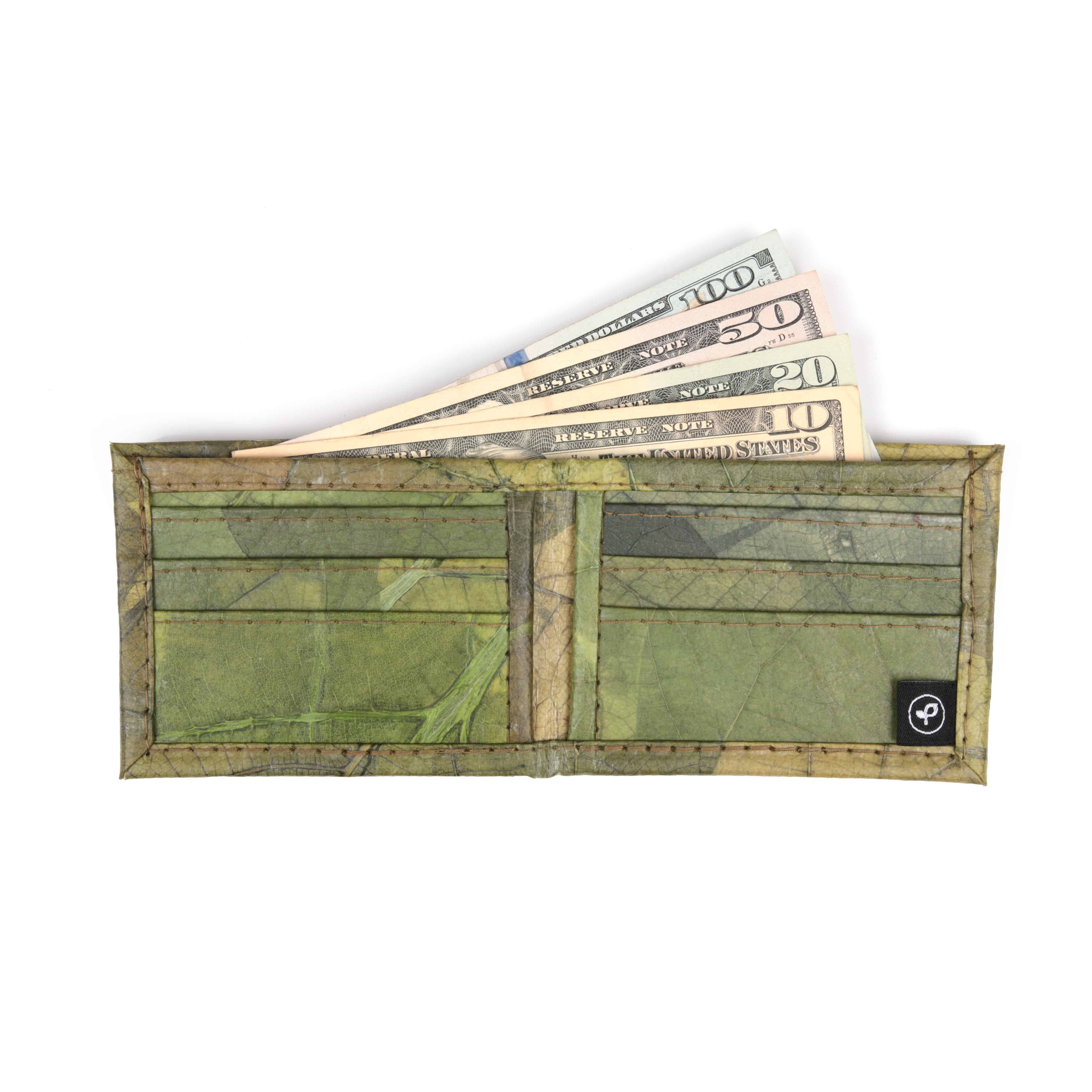 Men's Vegan Wallet in Lime Green Mens Leather Wallet | Etsy