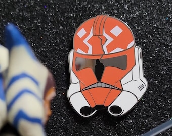 Ahsoka Clone Trooper Darth Vader Star Wars inspired Hard Enamel Pin Grey Mouth Edition 100 LE