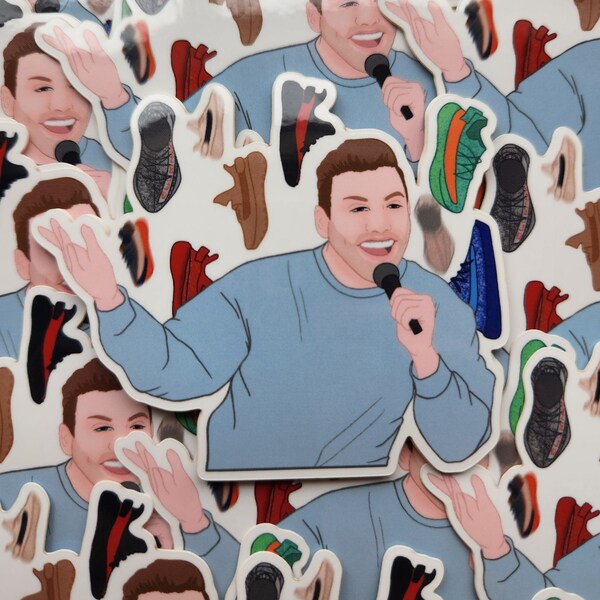 That's a lot a "shoes"! Chris DiStefano Chrissy Chaos Inspired 3" Sticker