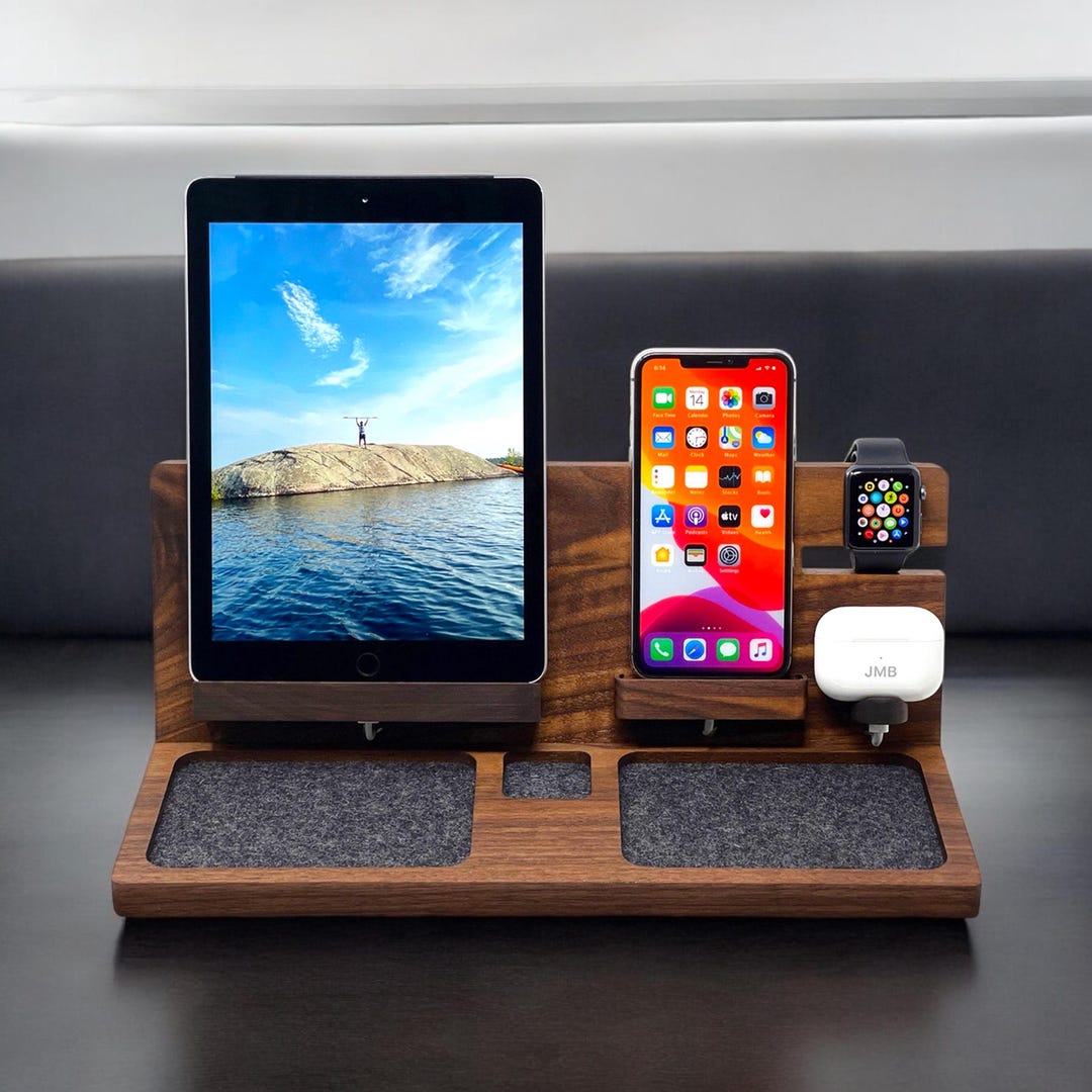 Wood Mobile Charging Dock Wooden Ipad Charging Docks Wood Phone