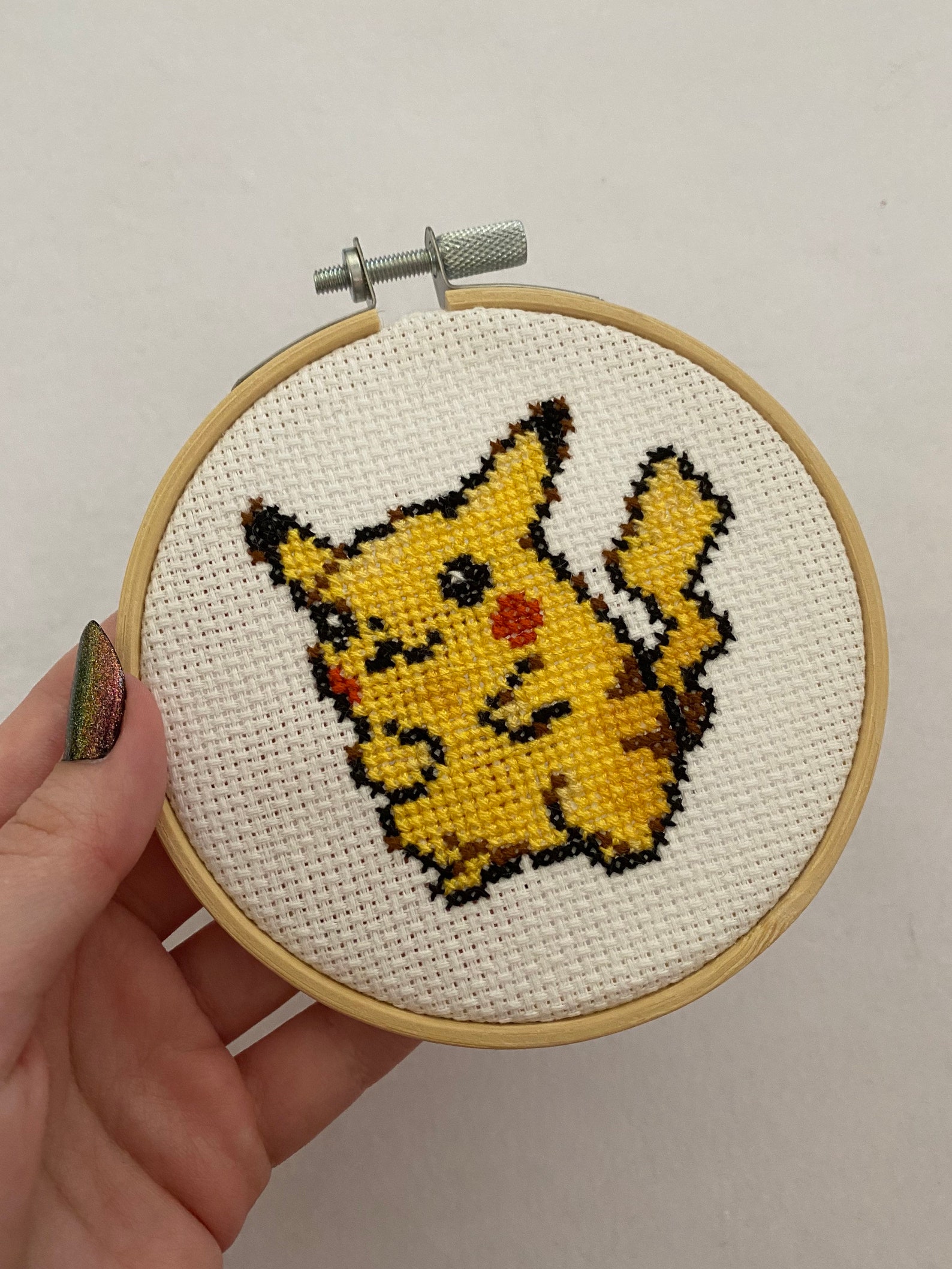 Pikachu cross stitch Pika Pokémon cross stitch Starter Etsy