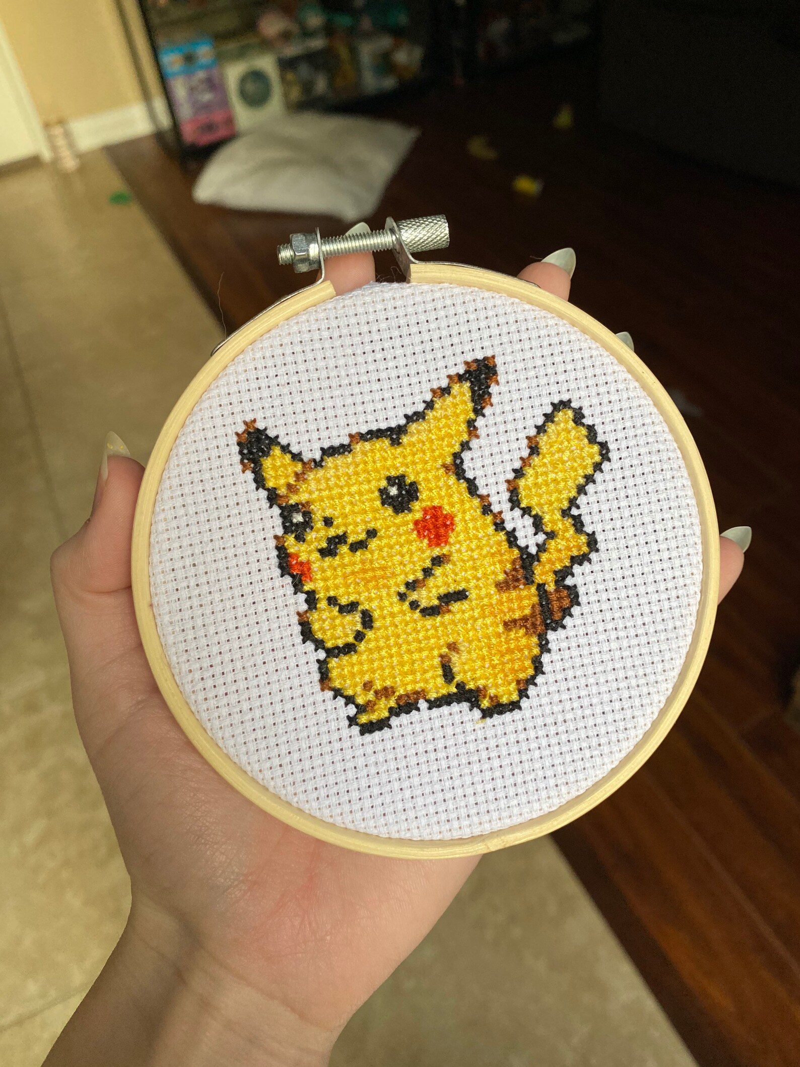 Pikachu cross stitch Pika Pokémon cross stitch Starter Etsy