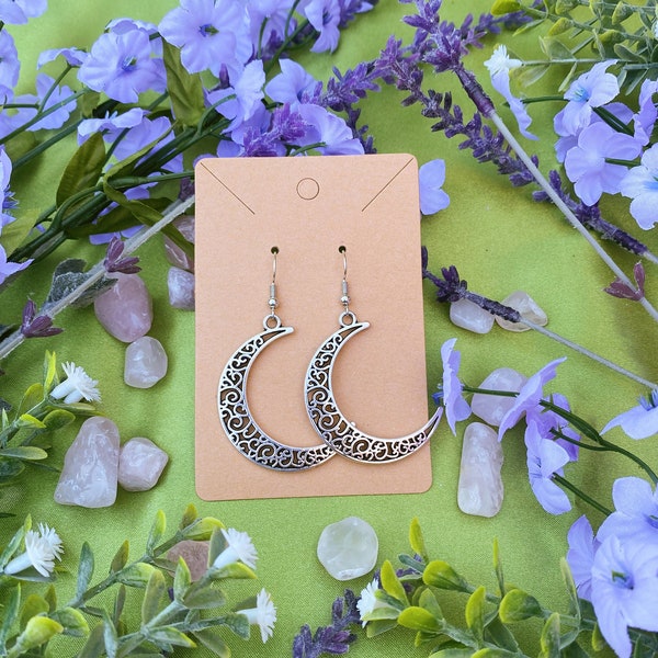 Boucles d’oreilles lunaires