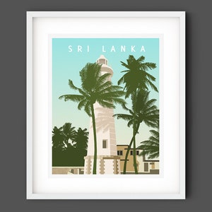 Sri Lanka Travel Poster - Art Print, Travel, Wall Art, Digital Art Print