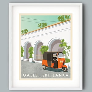 Sri Lanka Travel Poster Art Print, Travel, Wall Art, Digital Art Print