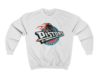 Detroit pistons crewneck sweatshirt Clearance