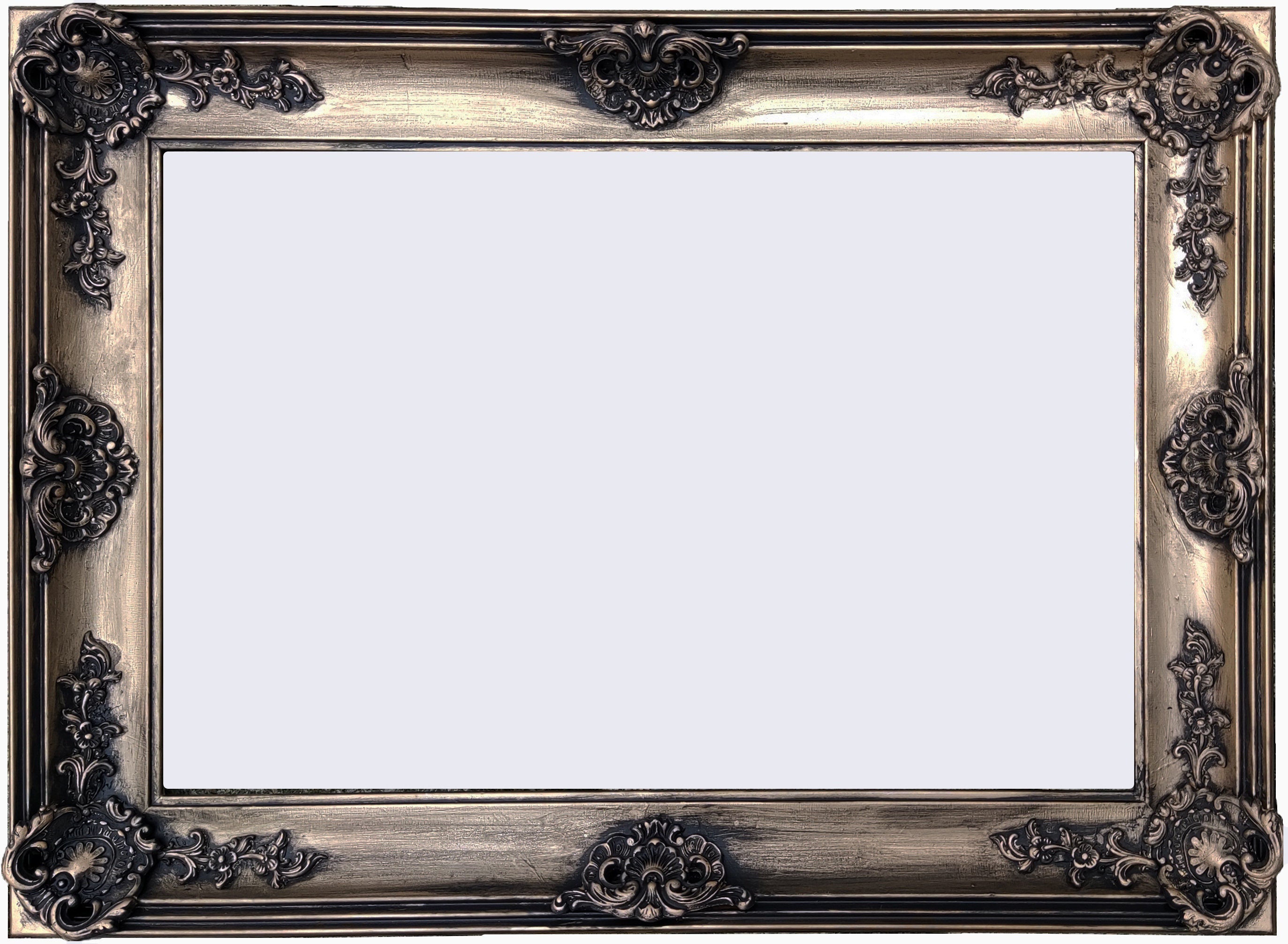 Lnxp Miroir mural style baroque rétro doré 56 x 46 cm