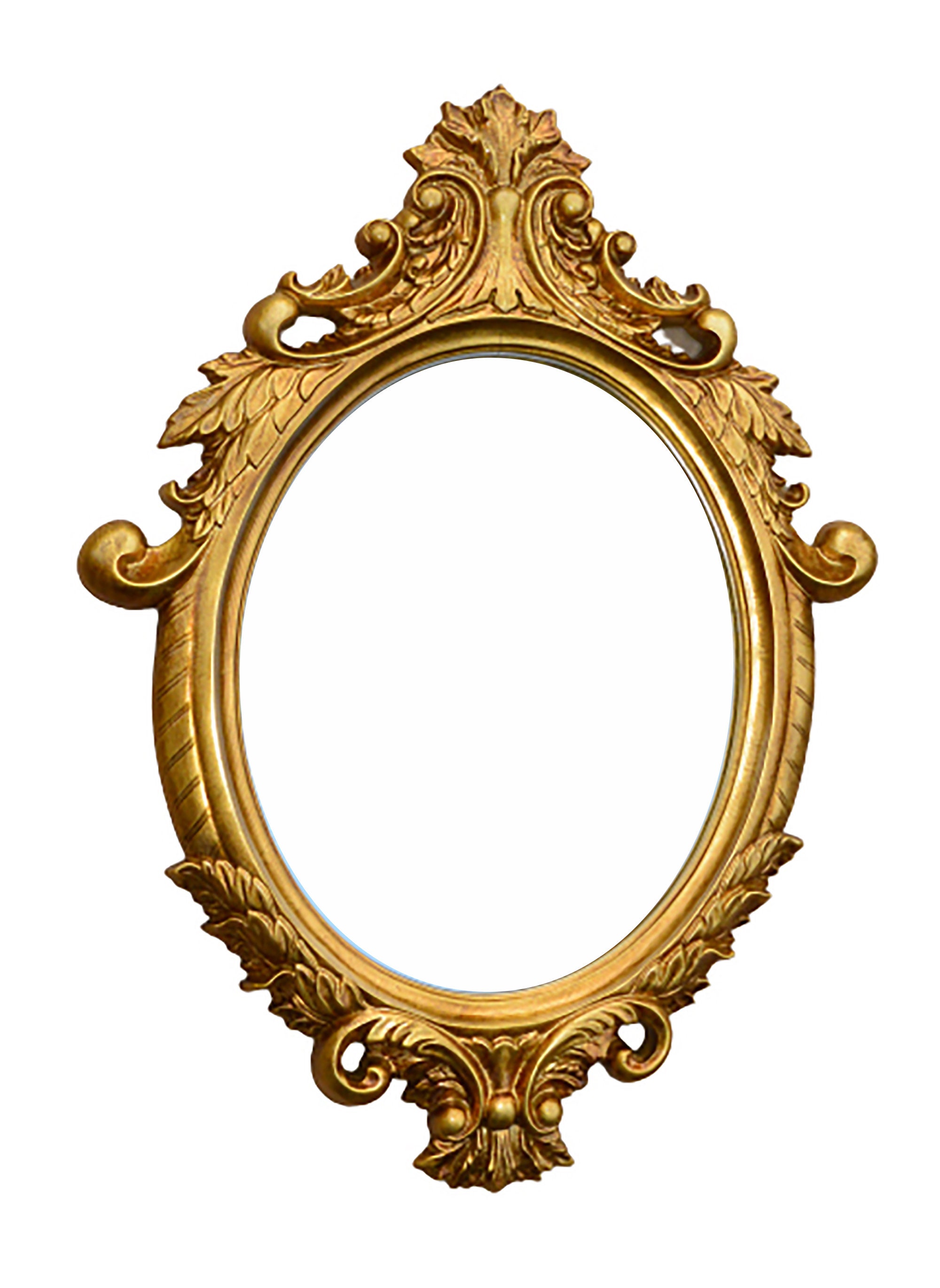 Baroque Frame OVAL Antique Gold