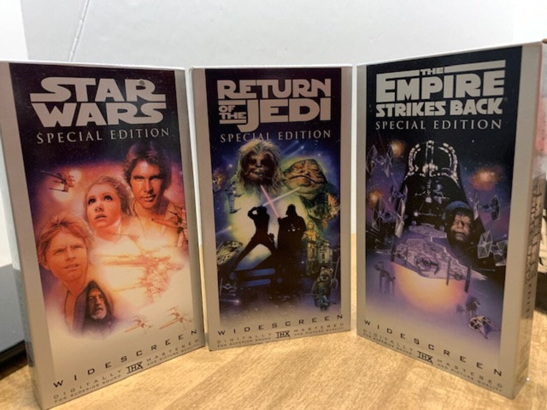 Star Wars Trilogy VHS Special Edition Widescreen Digitally Etsy