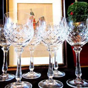 1950s Crystal Wine Glasses - Etsy