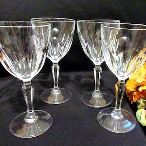 Waterford Crystal Goblets (Set of 4): Galtee , Prism Stem,  Barware, 7&quot;