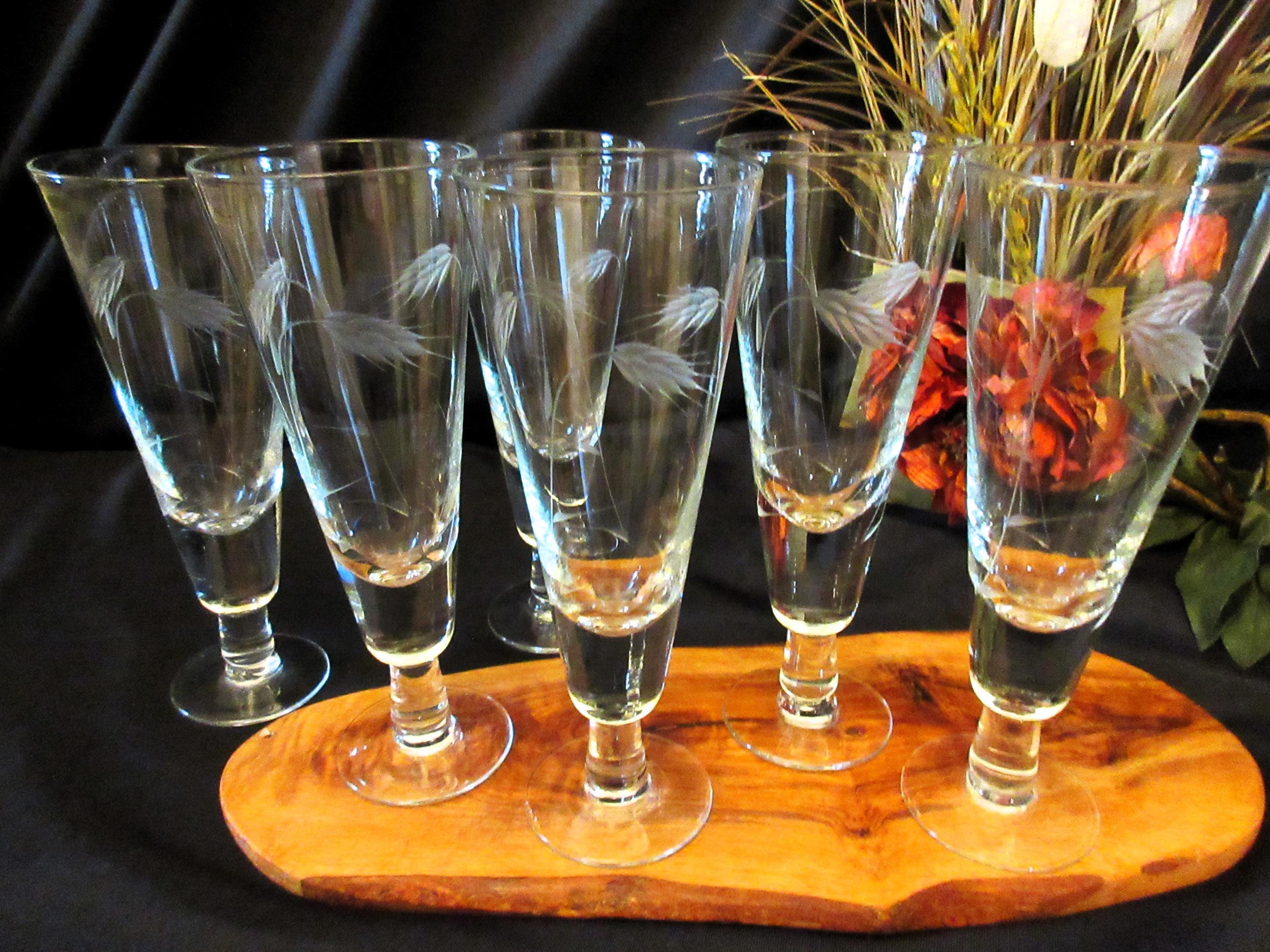 Noritake Crystal Pilsner Glasses, 8.75