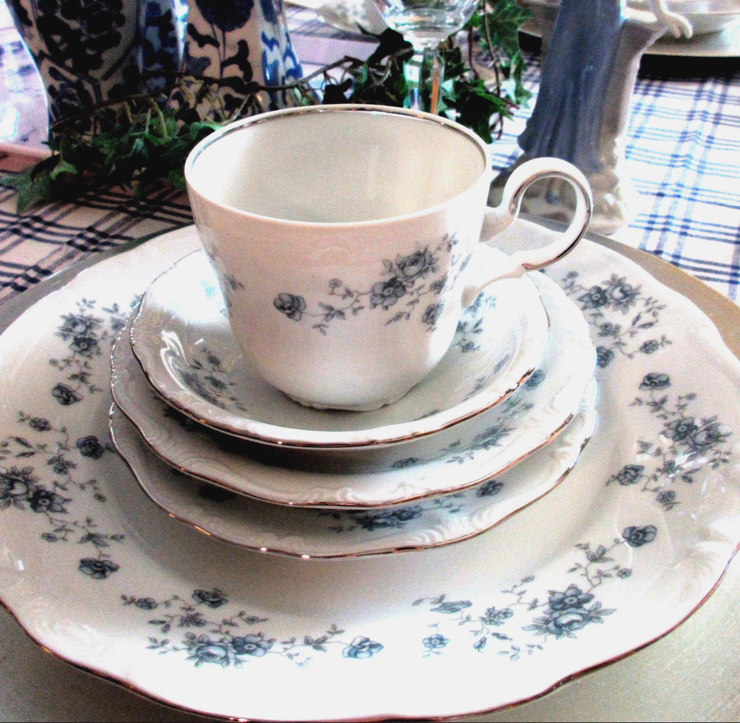 Johann Haviland Blue Garland, 20 Pc Set, Vintage, Fine China