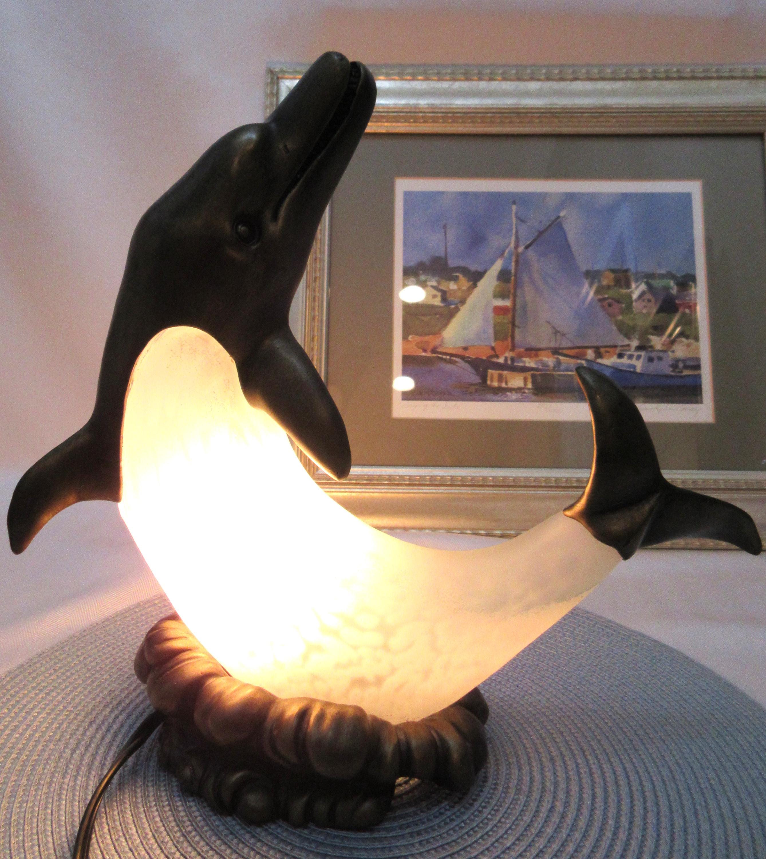 Vintage dolphin lamp - Etsy 日本