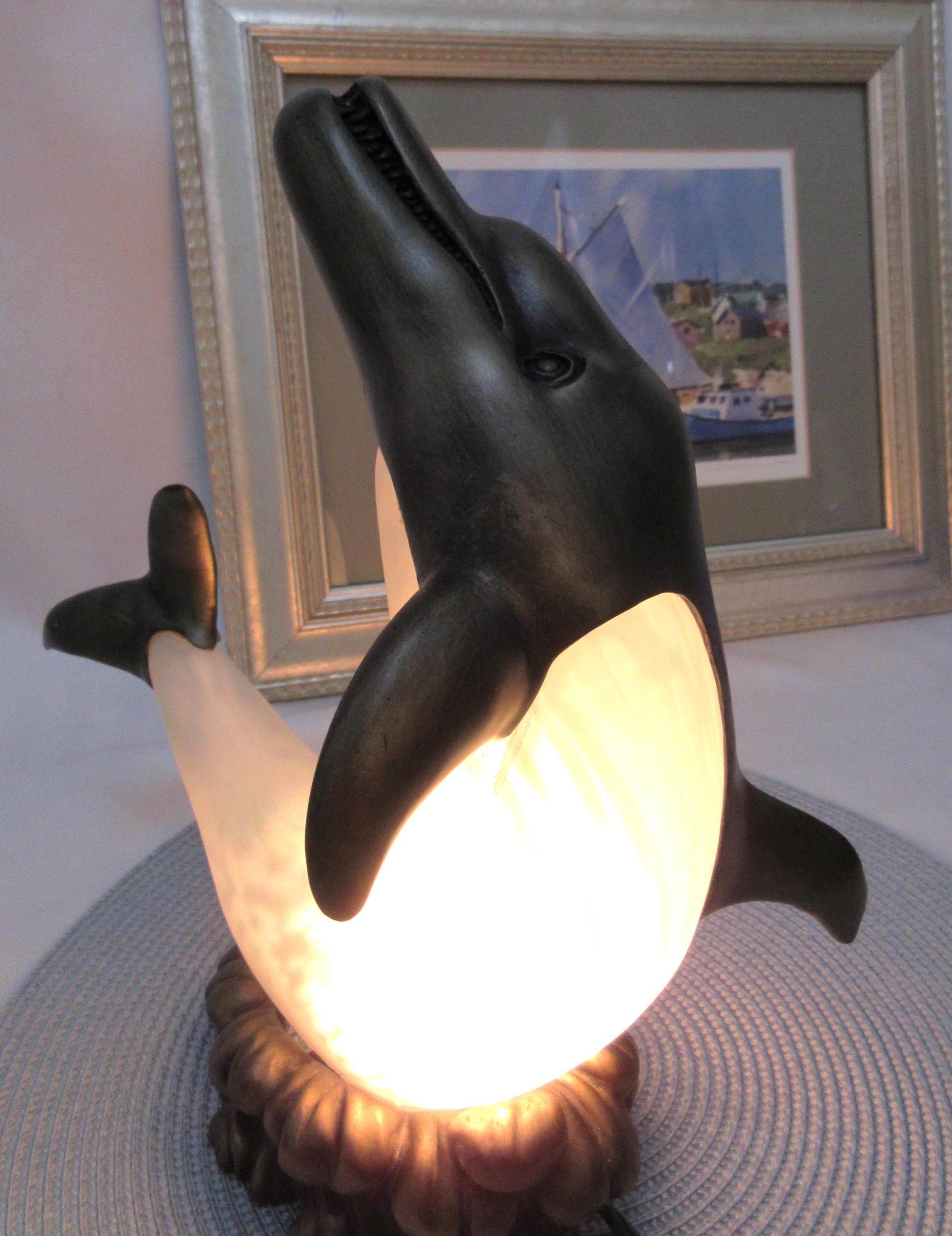 Vintage dolphin lamp - Etsy 日本
