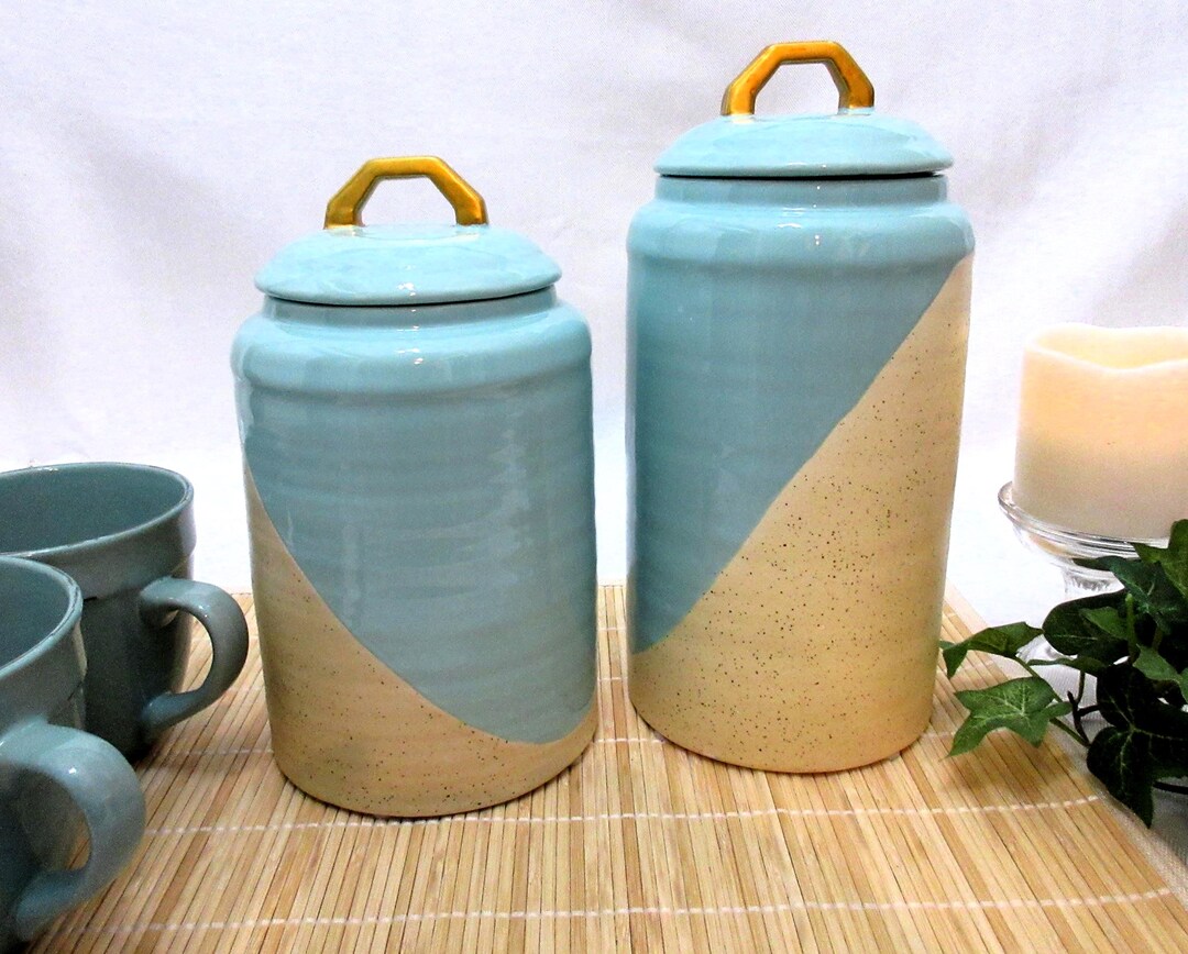 DII Kitchen Accessories Collection, Textured Matte Ceramic Canister