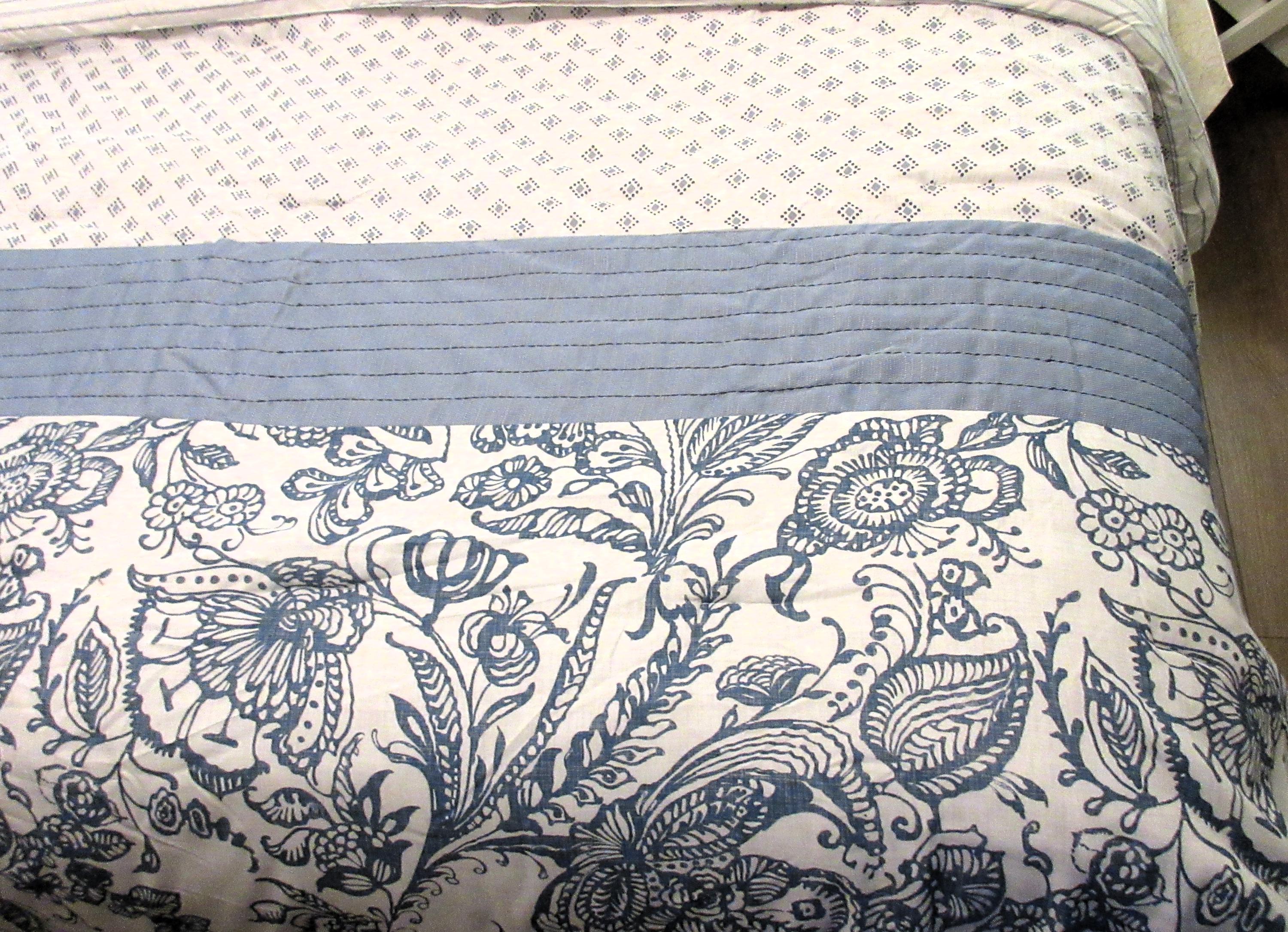 Copripiumino In Microfibra Tartan Blu Navy - Misure 155 X 220 Cm, Con Lenzuolo Con Angoli 90x200x30 Cm