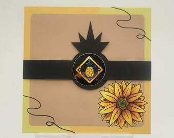 Square 4X4 Note Pad 100 Sheets (Watermelon/Pumpkin/Sunflower Pattern)