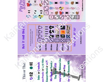 BTS Kpop Mini wyzwania oszczędnościowe ***Tylko do pobrania cyfrowego***