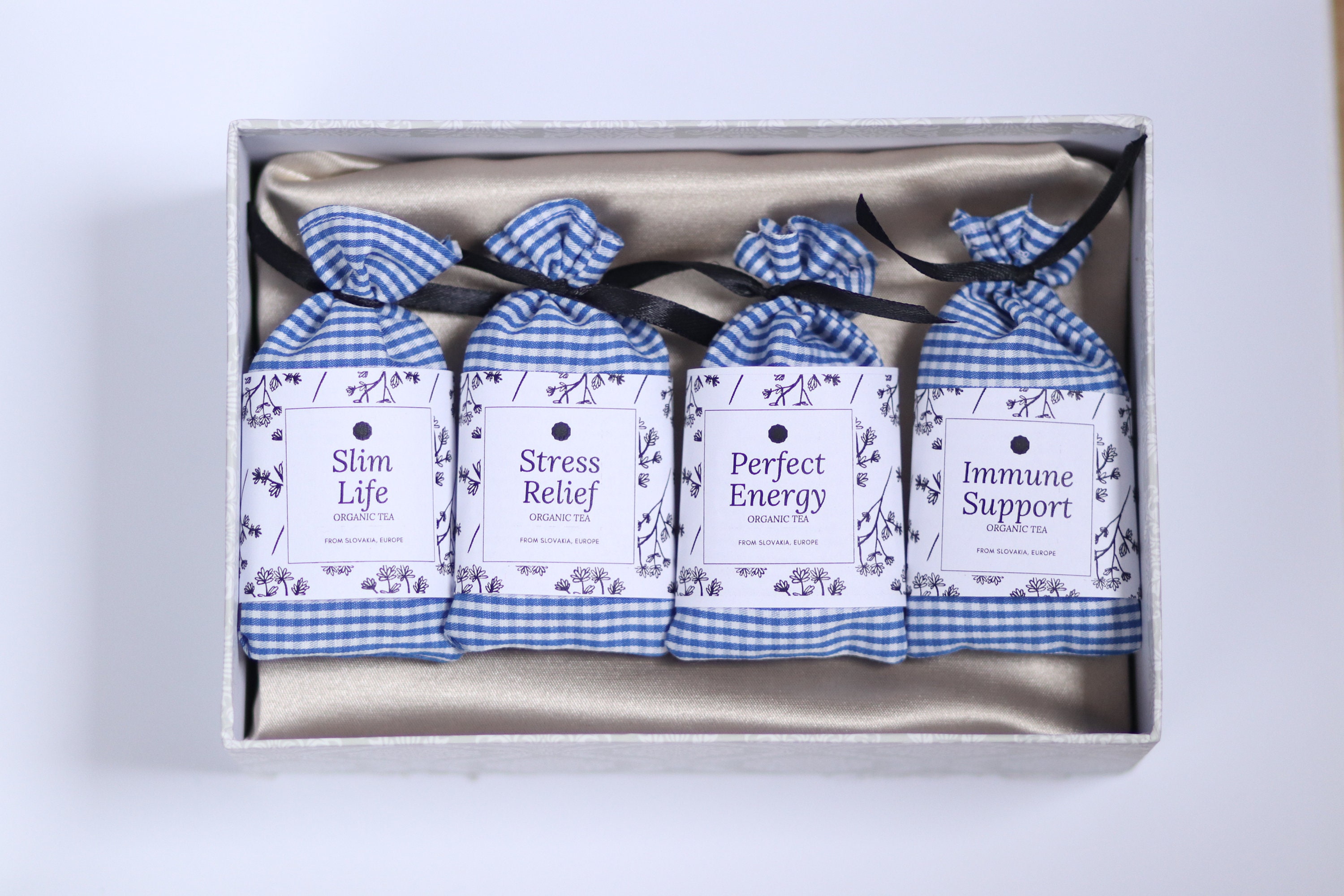 Tea Gift Set/Tea Gift Box/Birthday Gift Present/Blue Etsy