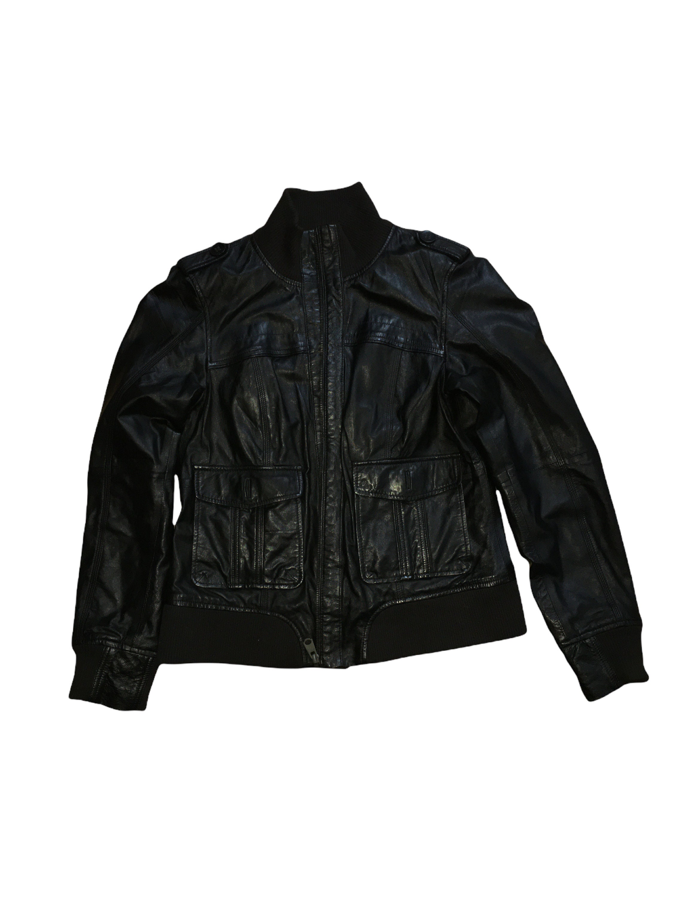 zweer Nauwkeurig Aap VINTAGE Ultra Rare Authentic Line Edc Leather Jacket - Etsy