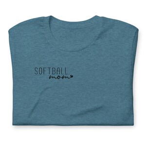 SOFTBALL MOM T-SHIRT Softball Fan, Gameday Shirt Cute Softball Mom Shirt
