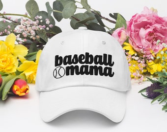 Baseball Mama Hat Baseball Mom Hat Gift Fun Mom Dad Hat