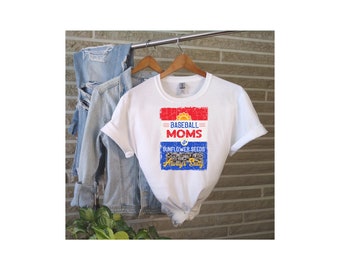 Divertido béisbol Mamá Camisa Béisbol y Semillas de girasol Baseball Life