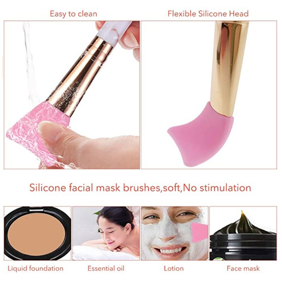 Personalised Pink Leather Cosmetic Bag With 16pcs Marble Professional